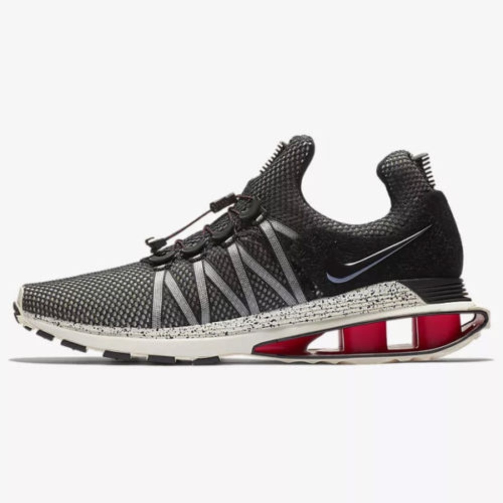 Nike Shox Gravity Running Shoes Black-Sail